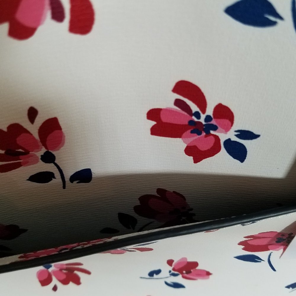 MAKE AN OFFER kate spade Cara Garden Toss Multi Floral New White Condition NWT - Picture 10 of 14
